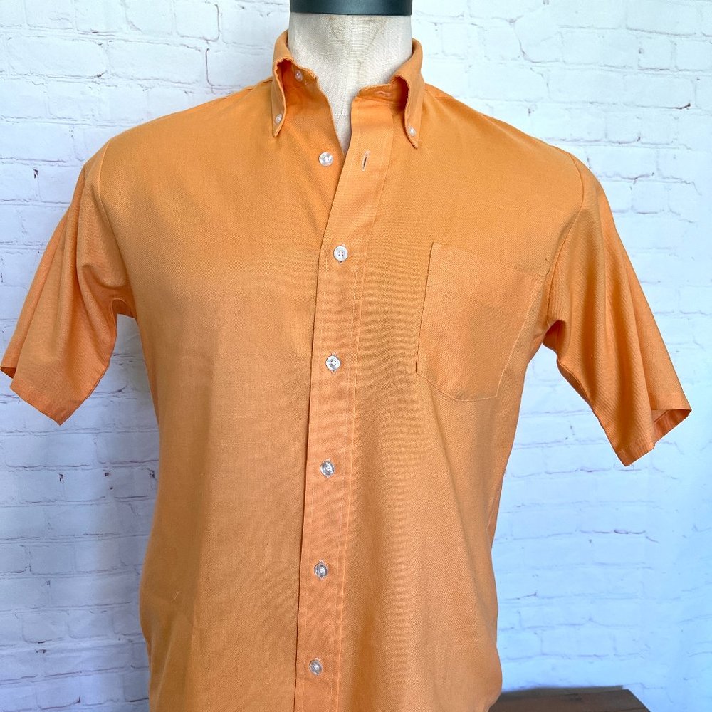 60's Tangerine Van Heusen Oxford Shirt - Size Medium